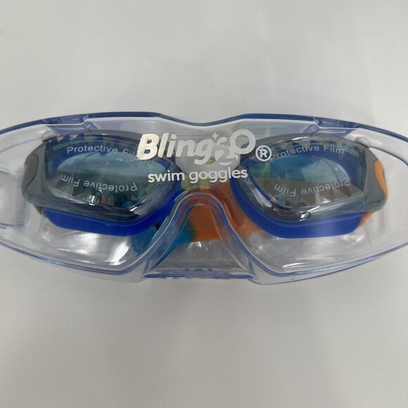 Bling2O Boys Swimming Goggles 3+ JAWSOME Shark Blue Swim Anti Fog/Leak Kids NEW - Picture 8 of 8